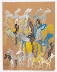Purvis Young (American, 1943-2010) 38" x 29"