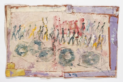 Purvis Young (American, 1943-2010) 30" x 47"