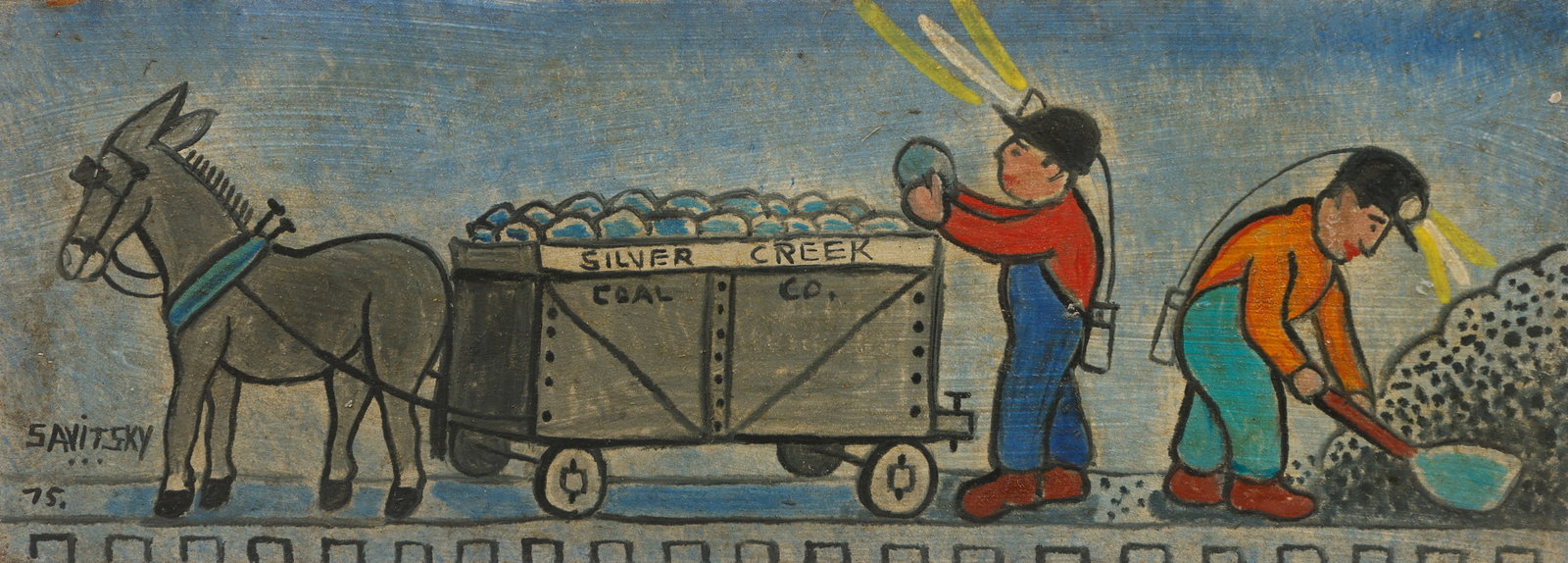 Jack Savitsky (1910-1991) "Silver Creek Coal Co.", 1975 (1 of 4)