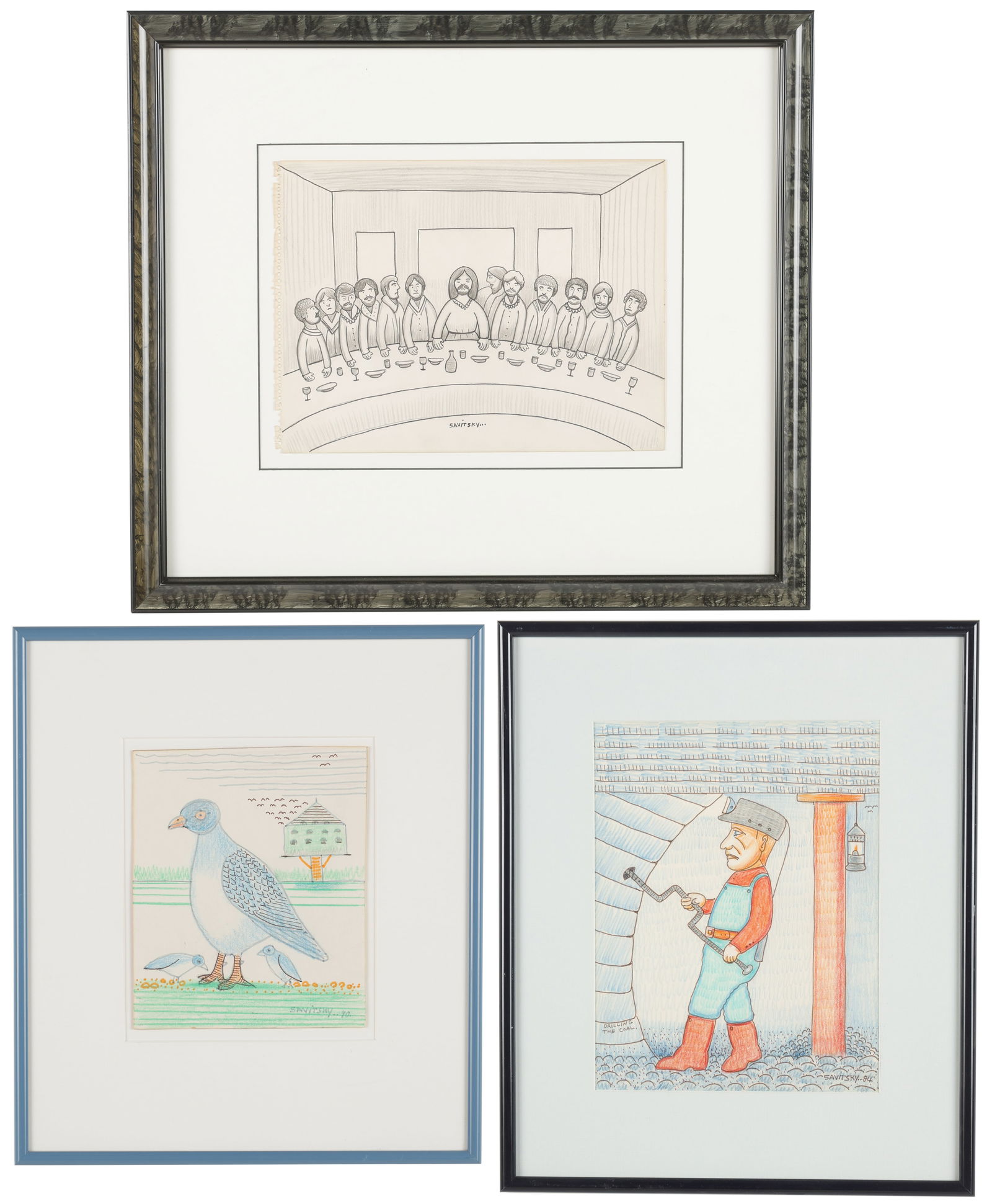 Jack Savitsky (1910-1991) 3 Works (1 of 10)