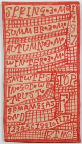 Z.B. Armstrong (1911-1993) "Doomsday Calendar", 13.5" x 7.5"