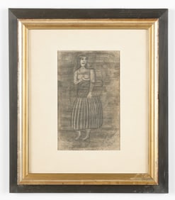 Adalbert Trillhaase (German, Germany) Folk Drawing, d. 1921/Outsider Art