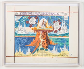 Royal Robertson (1930-1997) "Galactic City" Folk, Outsider Art