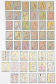 Frederic Bruly Bouabre (Ivory Coast, 1923-2014) 47 Cards