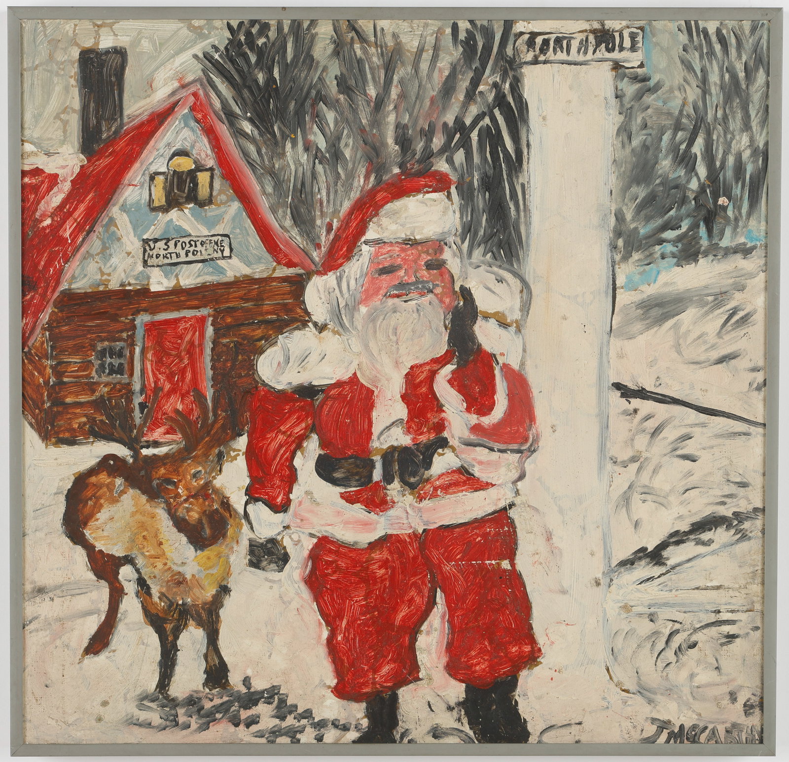Justin McCarthy (American, 1892-1977) "North Pole", 18" x 18" (1 of 3)