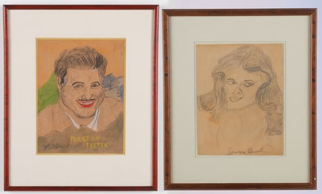 Justin McCarthy (1892-1977) 2 Actor Portraits