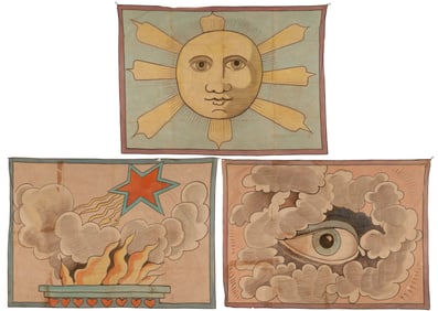 Maurice Sendak (1928-2012) 3-Piece Painted Theater Backdrop