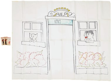 Maurice Sendak (American 1928-2012) Large Broadway Theater Set Design