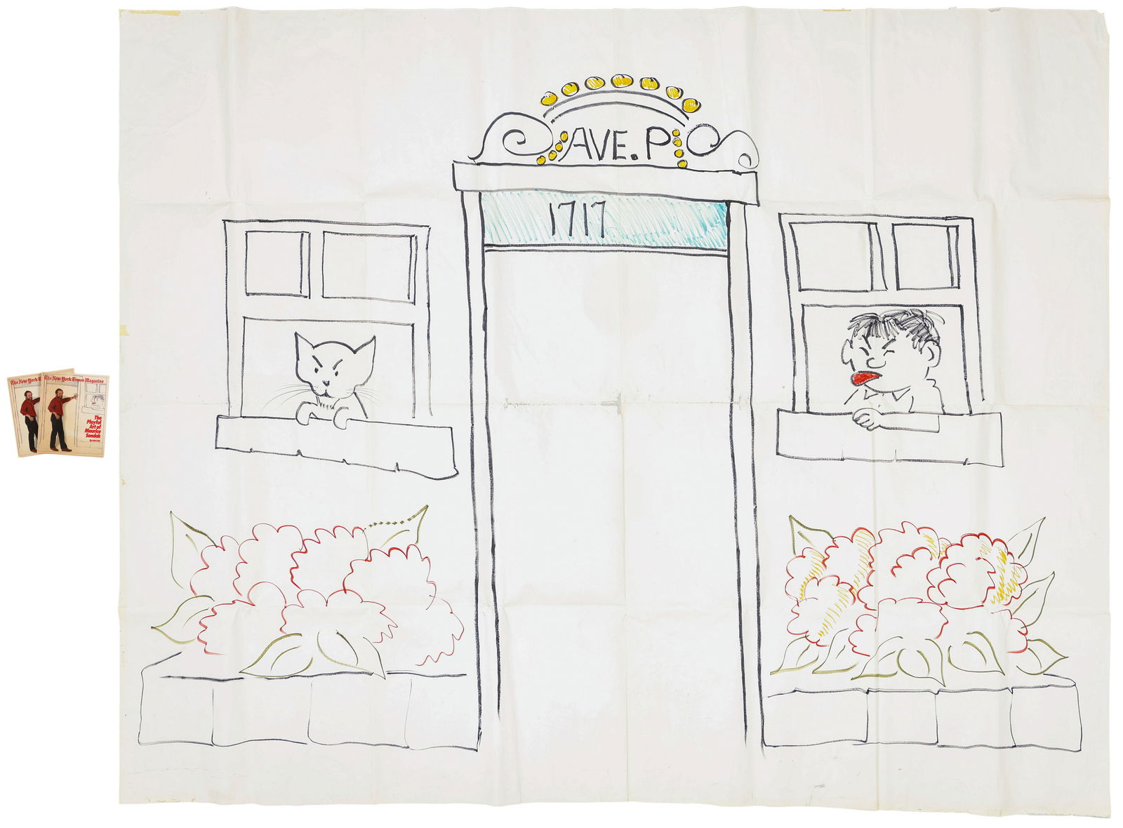Maurice Sendak (American 1928-2012) Large Broadway Theater Set Design (1 of 7)