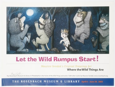 Maurice Sendak (American 1928-2012) Signed Poster