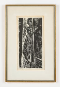 Isac Friedlander (Latvian, 1890-1968) "Waiting", 1960