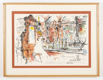 Leroy Neiman (1921-2012) "The Stag's Head"