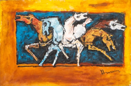 Maqbool Fida Husain (Indian, 1915-2011) Painting