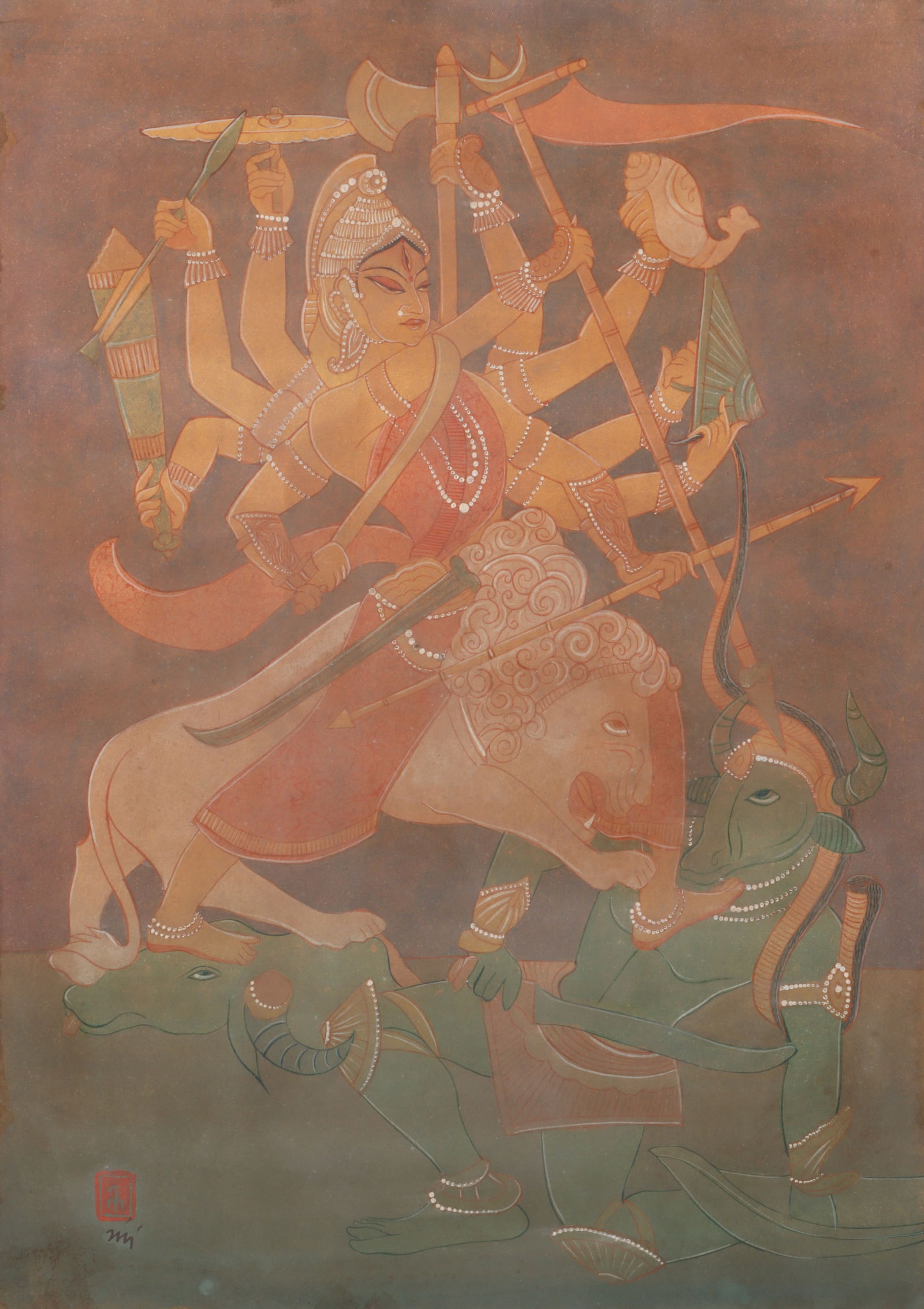 Nandalal Bose (Indian, 1882-1966) Watercolor (1 of 3)