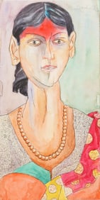 Laxma Goud (Indian, b. 1940) Watercolor Painting