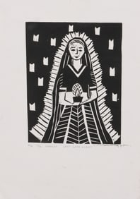 Somnath Hore (1921-2006) "Lady With A Lamp"