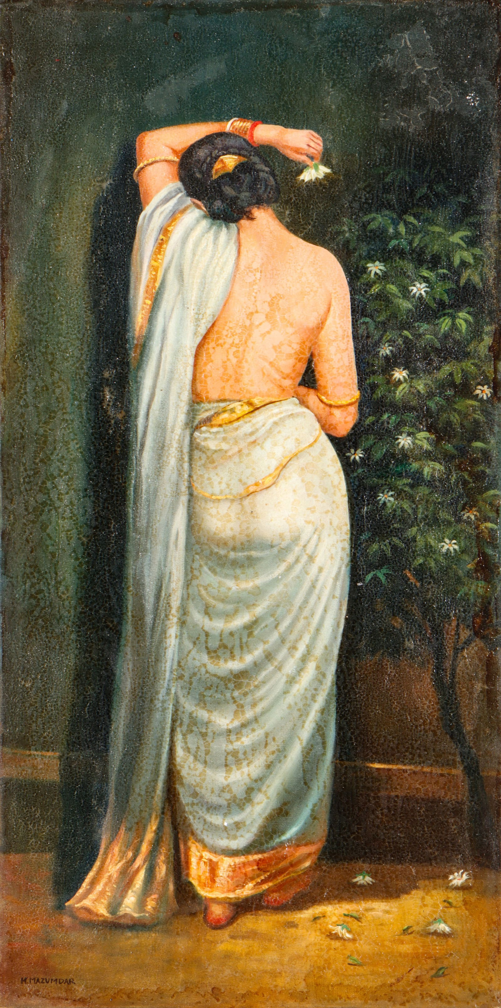 Hemendranath Majumdar (1894-1948) "Lady in Saree" (1 of 5)