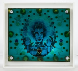 Edouard Duval-Carrie (Haitian, b. 1954) Mixed Media, 13" x 15"