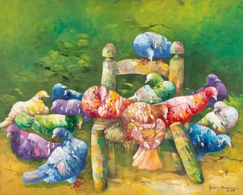 Gesner Armand (Haitian, 1936-2008) Painting, 2005