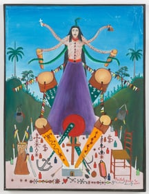 Prefete Duffaut (Haitian/Haiti) Erzulie with Dambala, Vodou