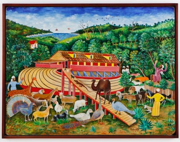 Pauleus Vital (1918-1984) "Noah's Ark" 30" x 40"