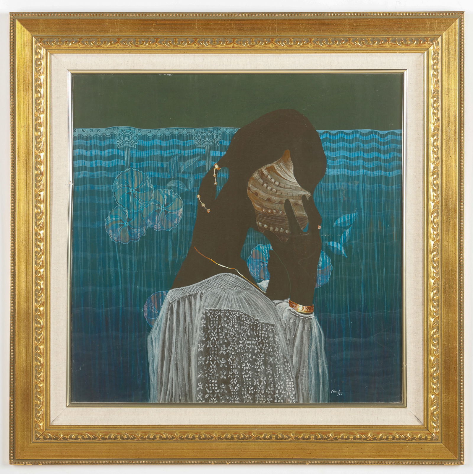 Emilcar Similien "Simil" (Haitian, b. 1944) 23" x 23" (1 of 3)