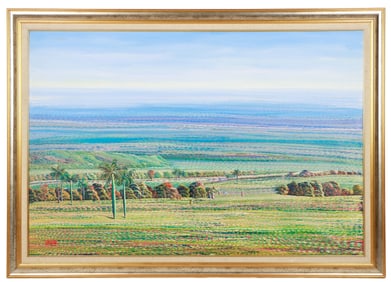 Jean Adrien Seide (Haitian, b.1956) "Landscape" 40" x 59"