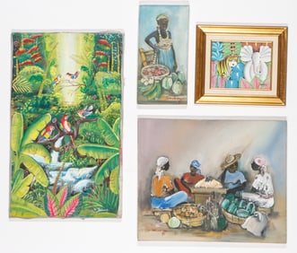 4 Haitian Paintings