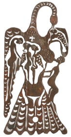Murat Brierre (Haitian/Haiti) Metal Sculpture, H: 72"