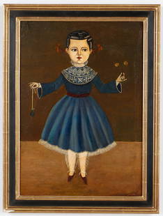 Agapito Labios (1898-1996) "Portrait of a Girl": Agapito Labios (Mexican, 1898-1996) "Portrait of a Girl", oil painting on board. Framed. Size: 17'' x 12'', 43 x 30 cm (sight); 20.5'' x 15.5'', 52 x 39 cm (frame).