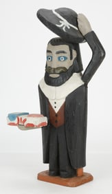 Adam Zegadlo (Polish/Poland) Folk Art Rabbi Judaica Figure