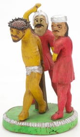Jan Malik (Polish/Rybna, Poland) Folk Art Slashing of Christ