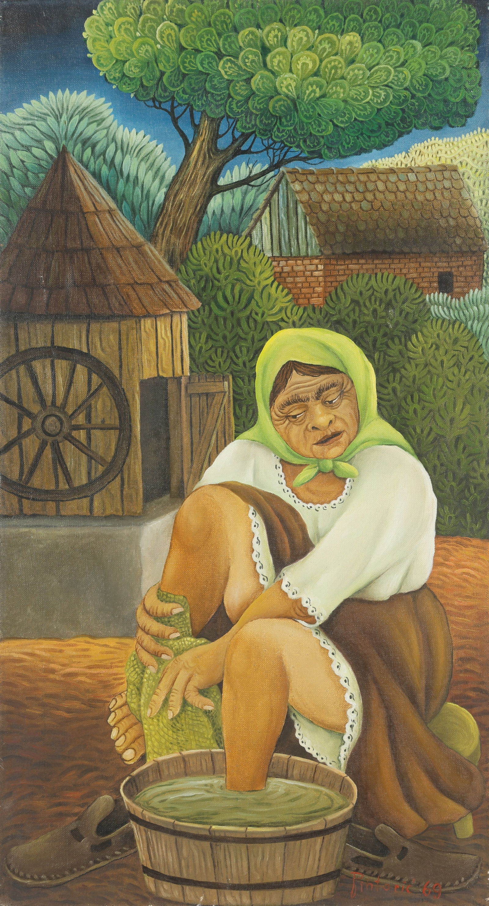 Josip Pintaric (b. 1927, Croatia/Croatian) Folk Art/Self-taught (1 of 4)