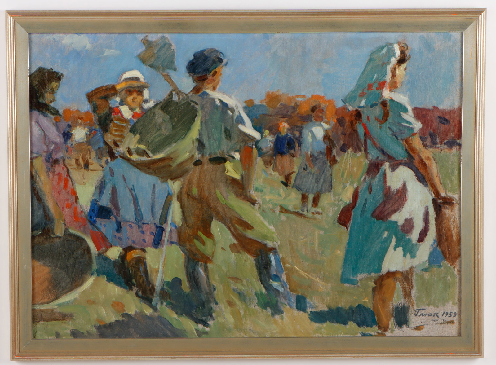 Gavriil Glyuk (1912-1983) "Harvesting", 1959 (1 of 3)