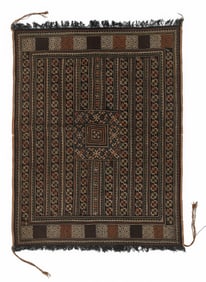 Antique Yao Woman's Silk Embroidered Head Cloth
