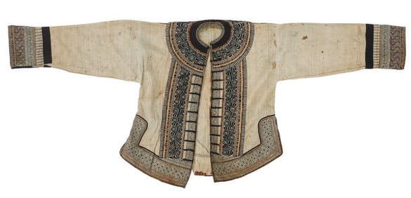 Yi Batik and Embroidered Jacket, Yunnan Province, China, 19th C.