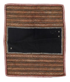 Yi Woman's Finely Embroidered Head Cloth, China, Early 20th C.