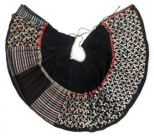 Miao Applique and Embroidered Wrap Skirt, China, Early/Mid 20th C.