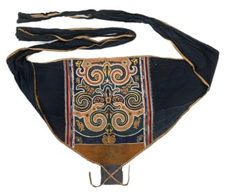 Zhuang Embroidered Baby Carrier, China, Early 20th C.