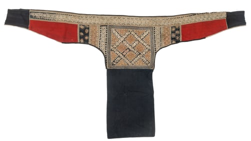 Antique Zhuang Baby Carrier Textile, China