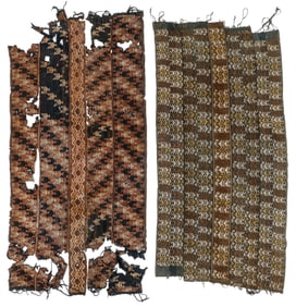 Two Antique Li Ha Cotton Blanket Textiles, China