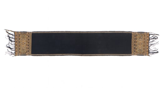 Li Meifu Cotton and Silk Head Cloth, Hainan Island, China, Early 20th C.