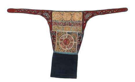 Antique Shui Embroidered and Applique Baby Carrier, China