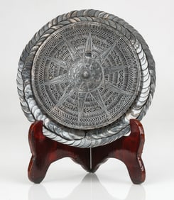 Antique Yao Silver Hat Ornament, China
