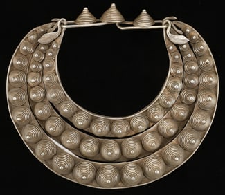 Antique Miao Silver Torque, China