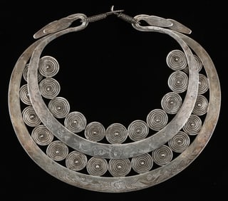 Antique Miao Silver Torque, China
