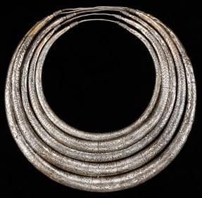Antique Miao Silver Torque, China