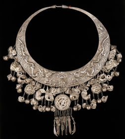 Antique Miao Silver Torque, China