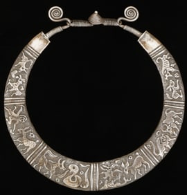 Antique Miao Silver Torque, China