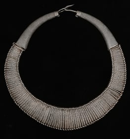 Antique Miao Ceremonial Silver Collar Torque, China